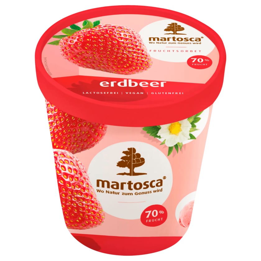 Martosca Fruchtsorbet Erdbeer 500ml